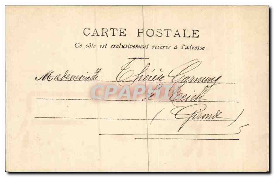 Couple amoureux dans un jardin — éditeur A.S. — n° V — Achterkant