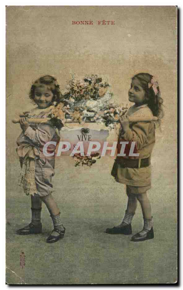 CPA Fantaisie Enfants Bonne fete