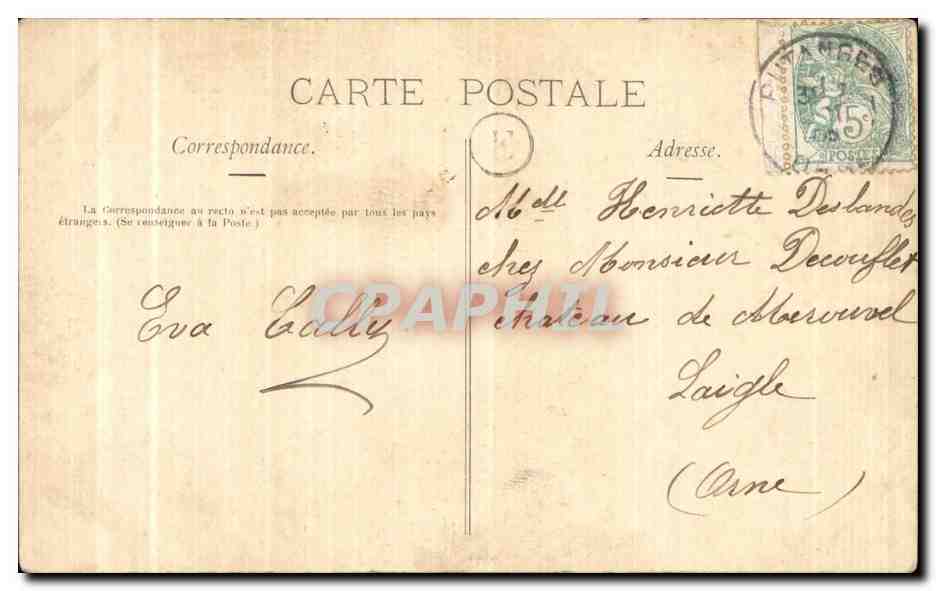 CPA Fantaisie Enfants Bonne fete — Rückseite