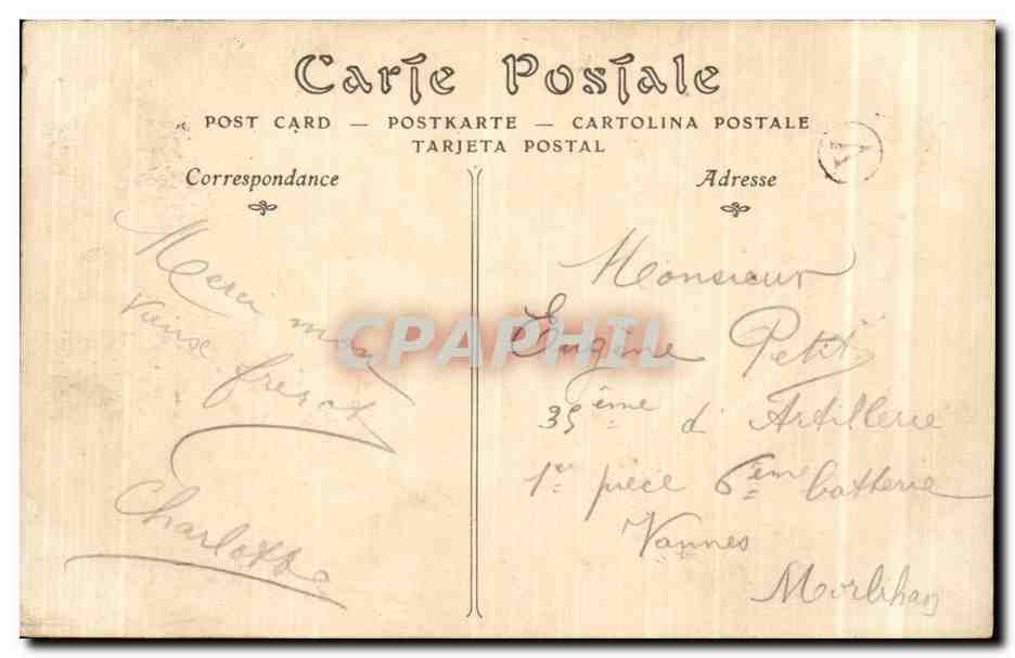 CPA Blois Chateau Salamandre Embleme de Francois 1er — Verso