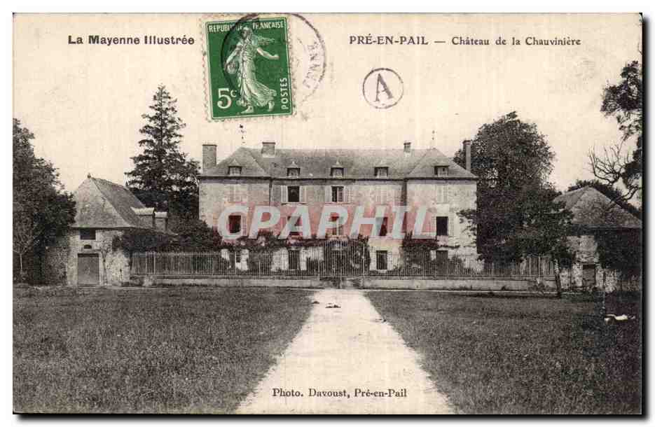 CPA Pre en Pail Chateau de la Chauviniere
