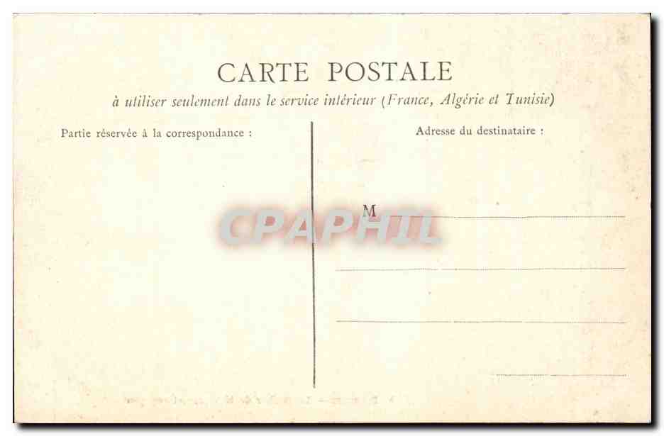 CPA Biarritz Le rocher de la vierge et son pont — Verso