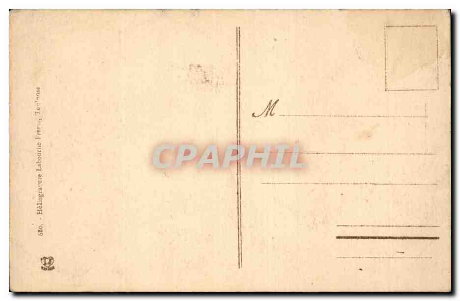 CPA Pau Le Gave et les Pyrenees vus de la place Royale — Verso