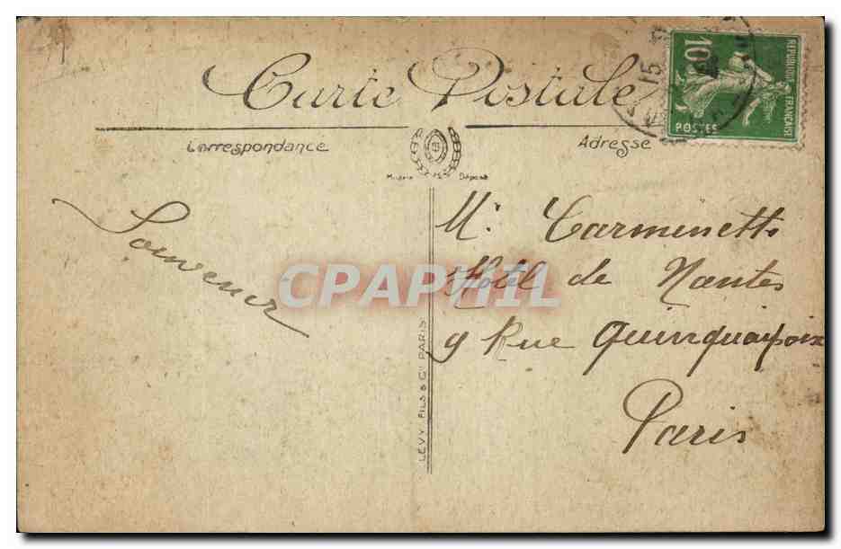 CPA Trouville Le pont sur la Touques — Rückseite