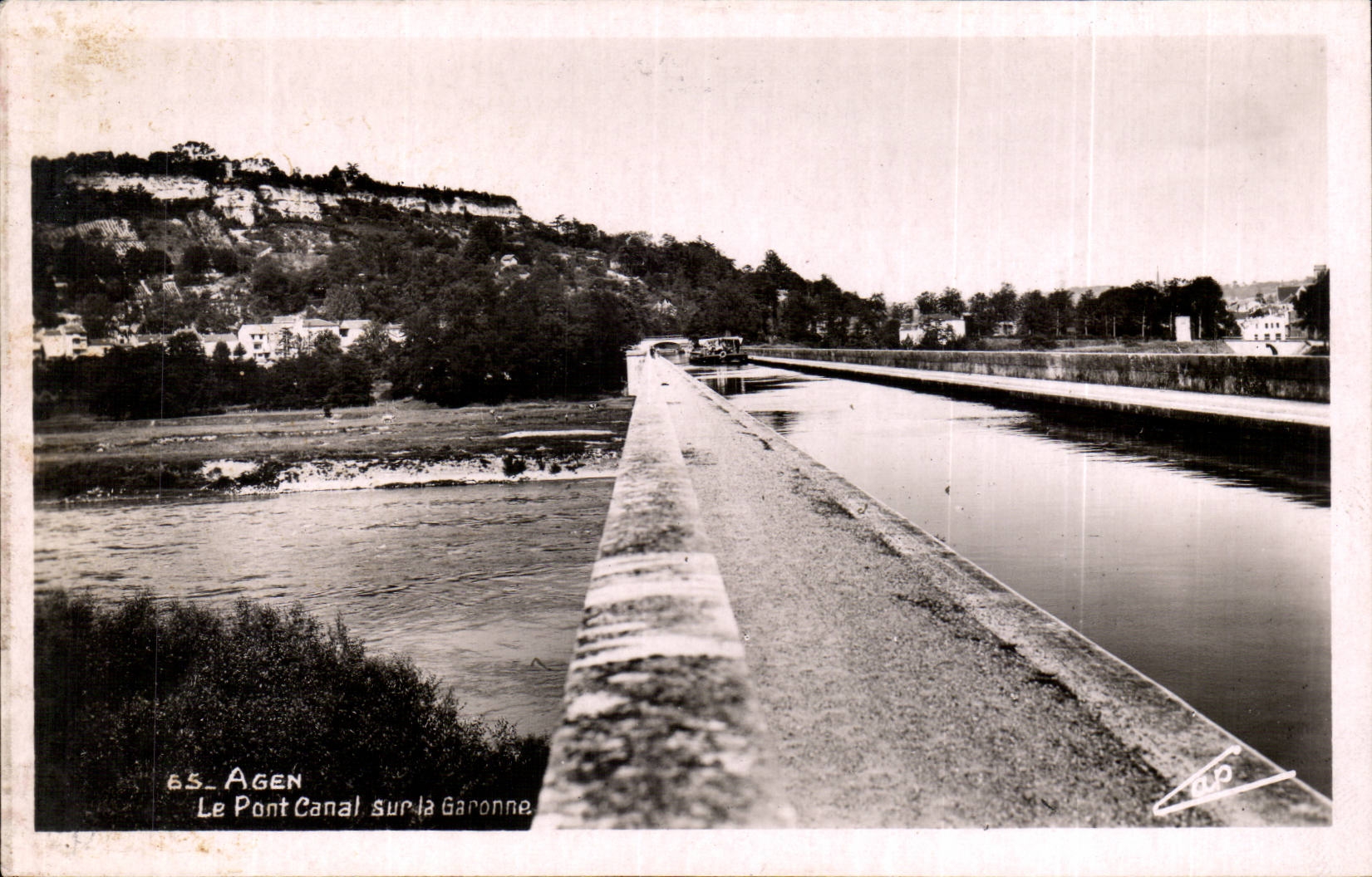 Agen — Die Kanalbrücke über die Garonne — Verlag Agen, Nr. 65