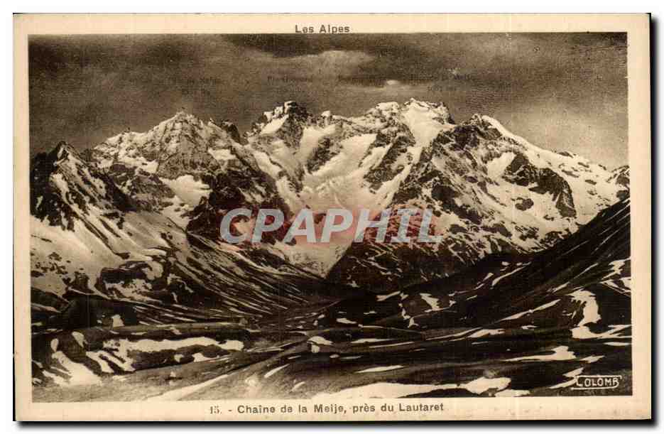 CPA Chaine de la meije pres du Lautaret