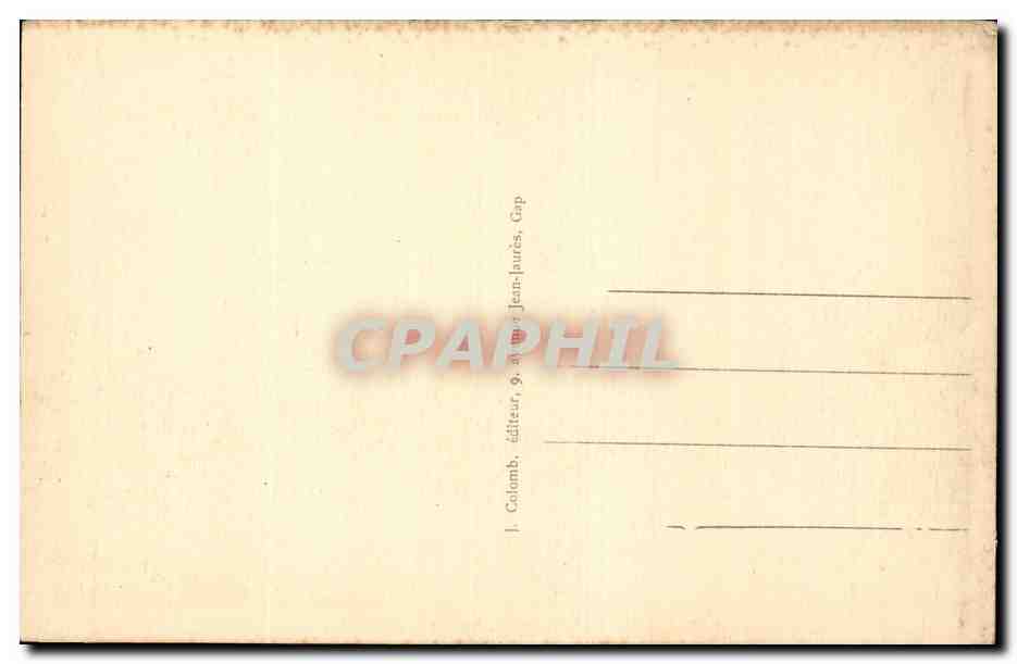 CPA Chaine de la meije pres du Lautaret — Verso