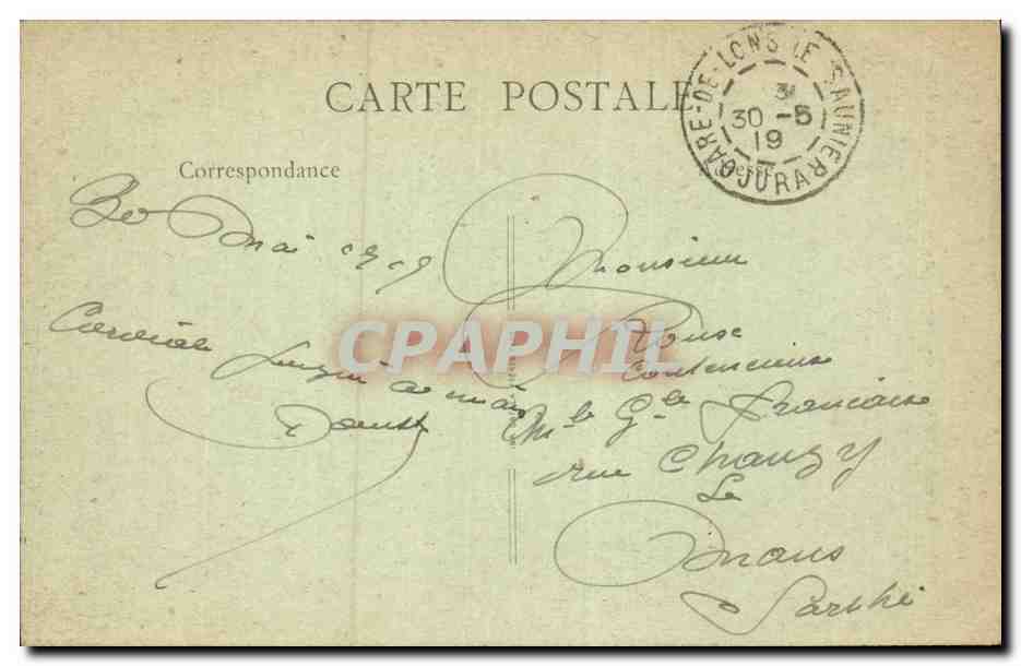Les Planches-en-Montagne — Château de la Folie — éditeur R. A. Pierre, n° 1707 — Rückseite