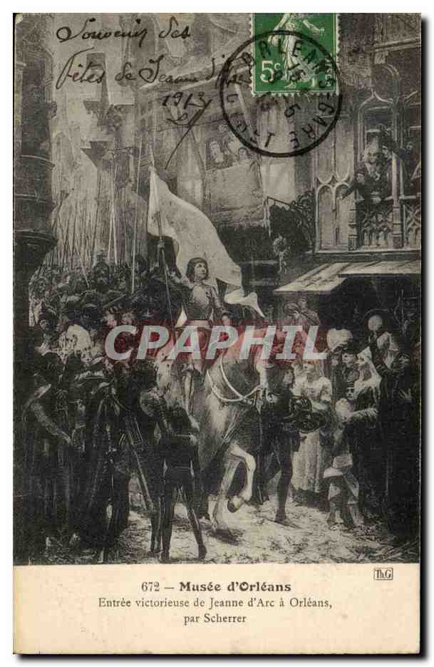 CPA Musee d'Orleans Entree victorieuse de Jeanne d'arc a Orleans par Scherrer