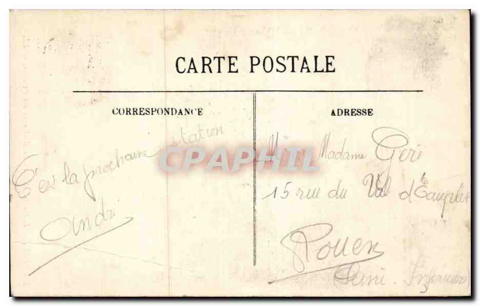 CPA Pau Le pic du Midi vu du boulevard des Pyrenees — Rückseite