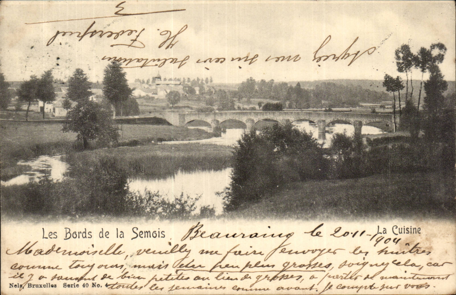 CPA Belgique Belgie Les bords de la Semois La cuisine