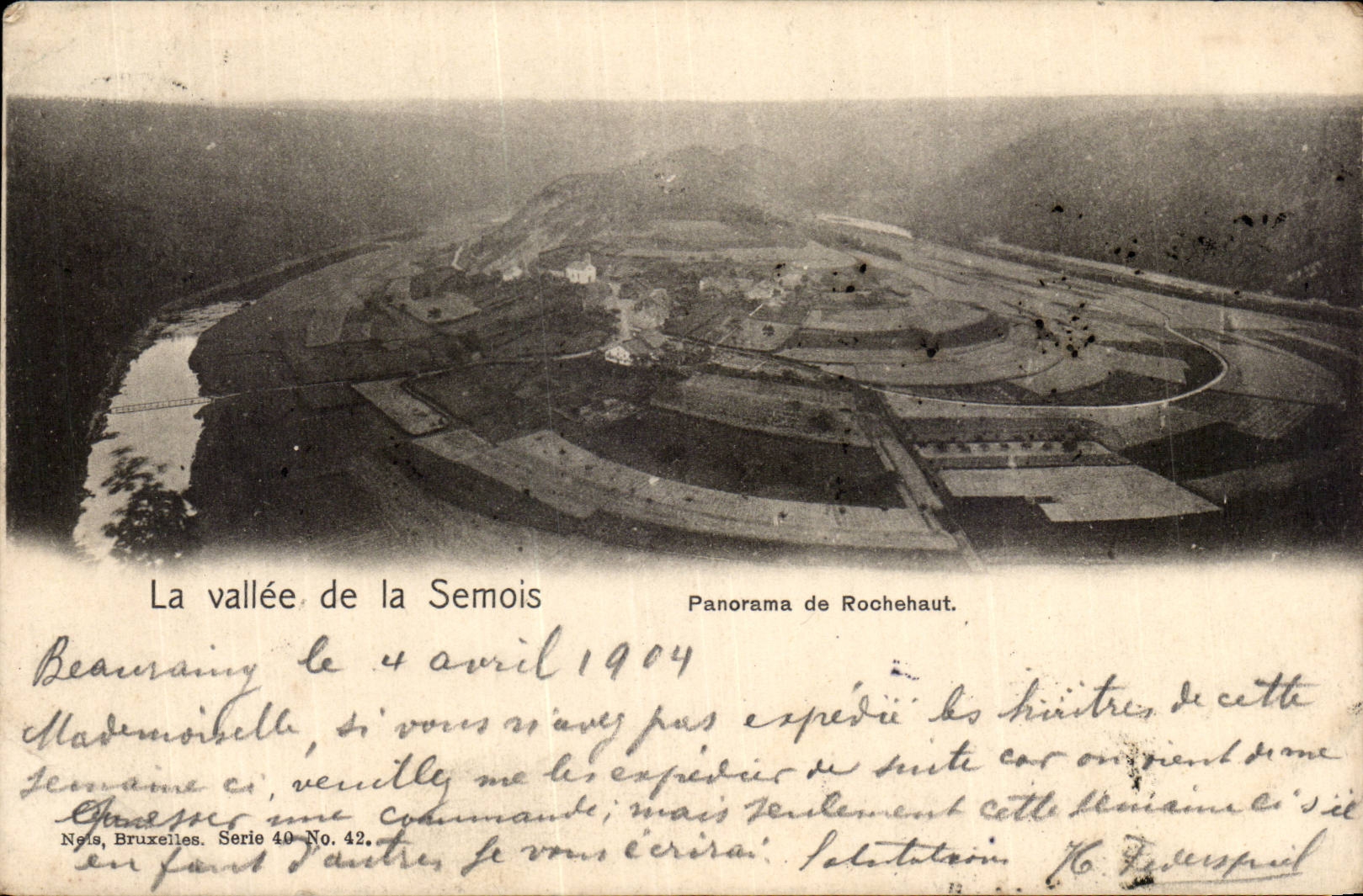 CPA Belgique Belgie La vallee de la Semois Panorama de Rochehaut