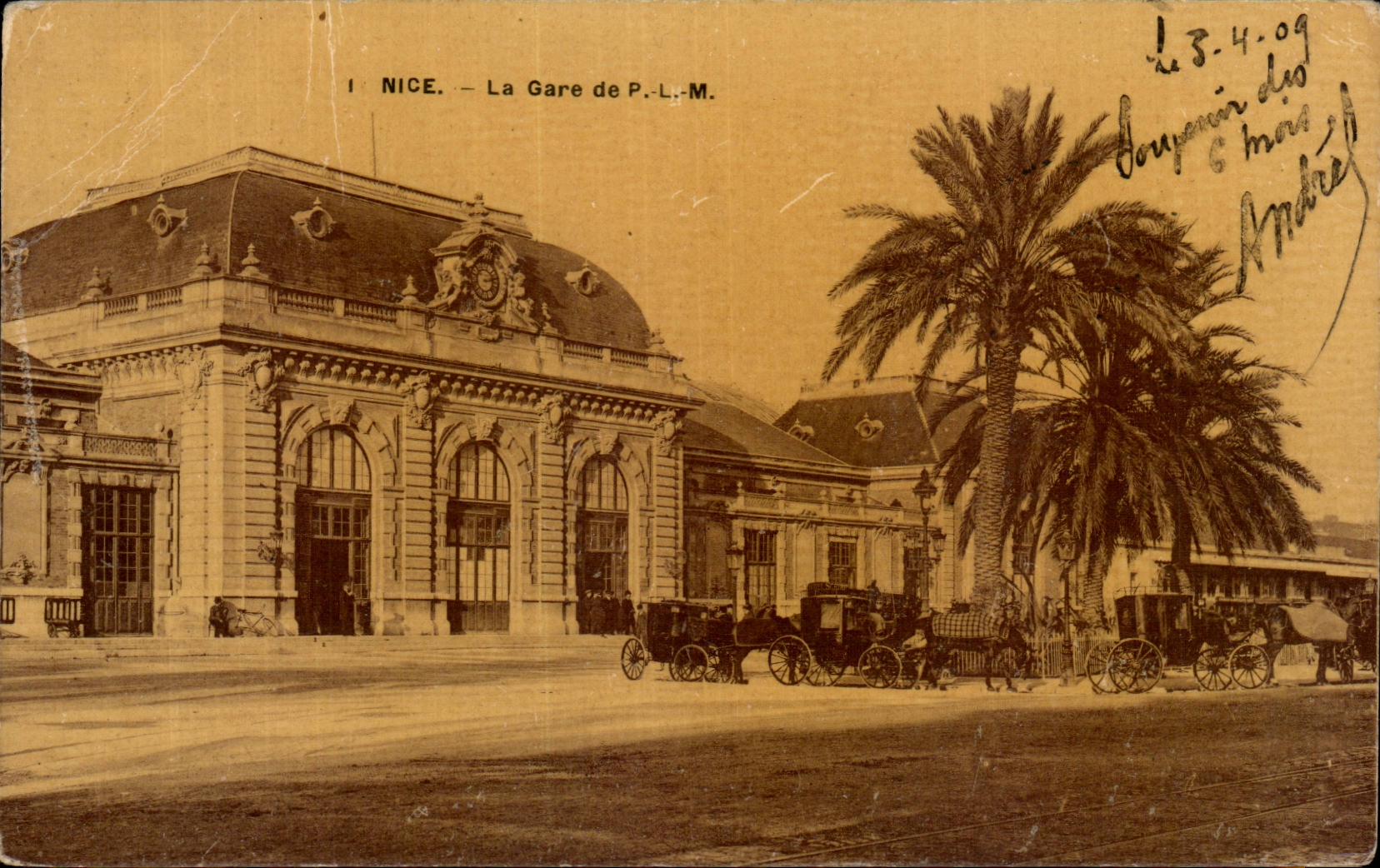 CPA Nice la gare PLM