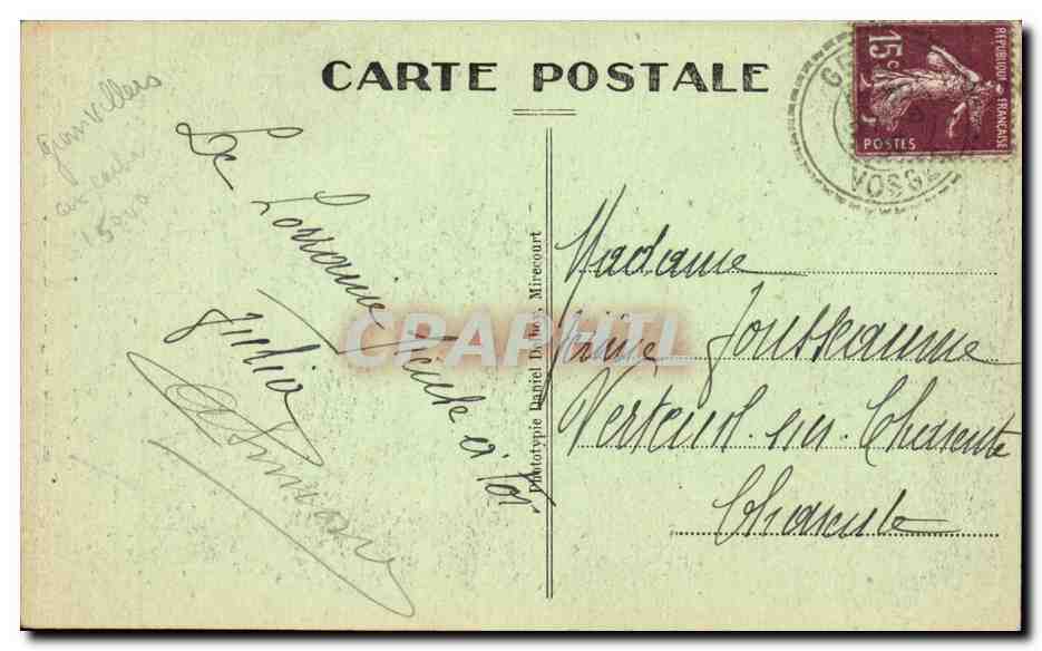 Domremy CPA J E Lenepveu La vision de Jeanne d'arc Moutons — Rückseite