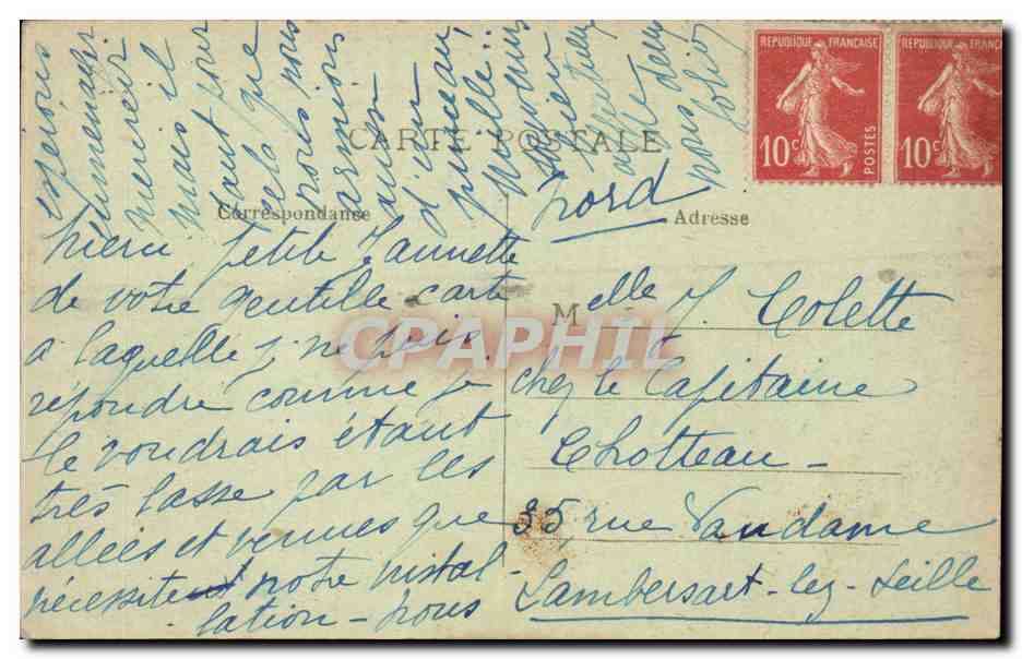 CPA Lourdes La chaine des Pyrenees et la vallee vue de l'observatoire — Verso