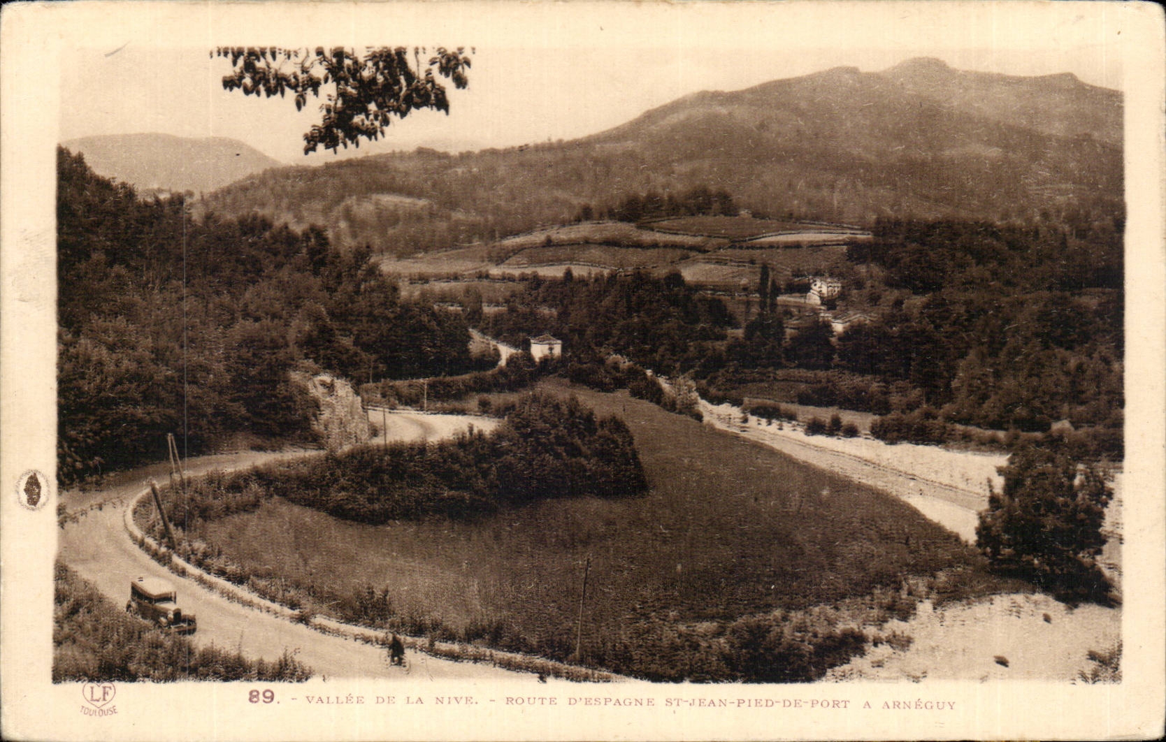 Vallée de la Nive — Route d'Espagne St-Jean-Pied-de-Port à Arnéguay — Éditeur: Toulouse, n° 89