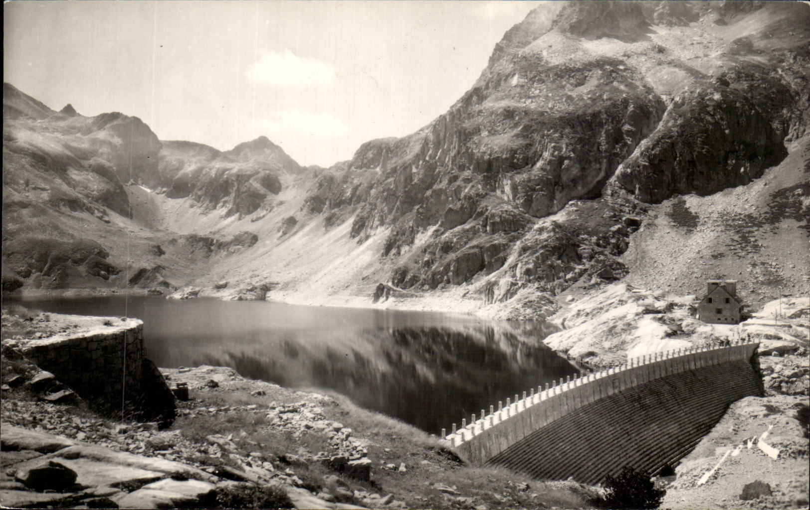 CPSM Vallee d'ossau le lac d'Artouste et son barrage