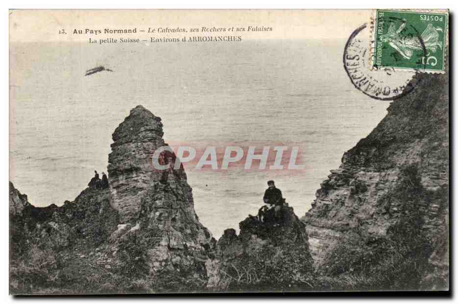 Au Pays Normand — Le Calvados, ses Recheres et ses Falaises — Environs d'ARROMANCHES