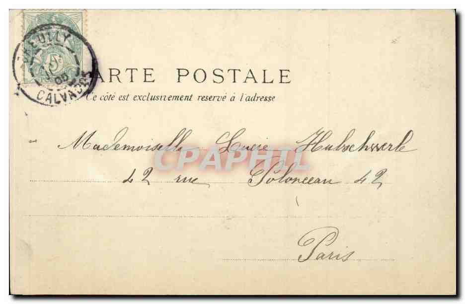 CPA Caen Cour de l'ancienne monnaie — Verso