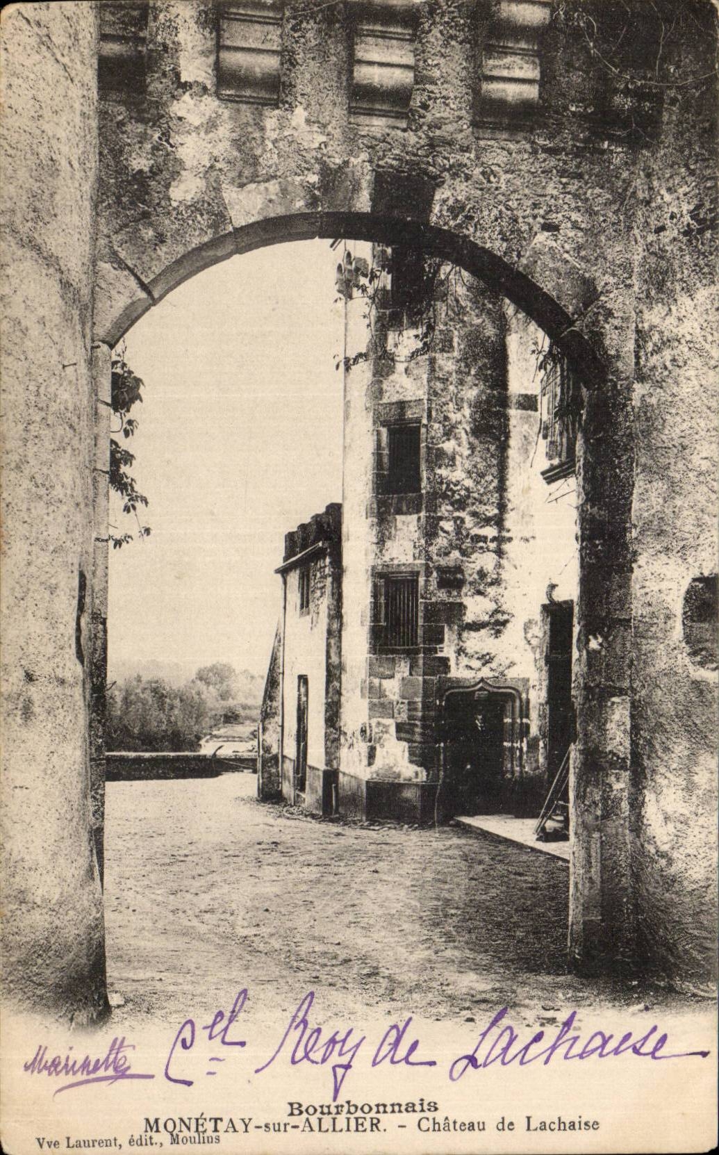 CPA Monetay sur Allier Chateau de Lachaise