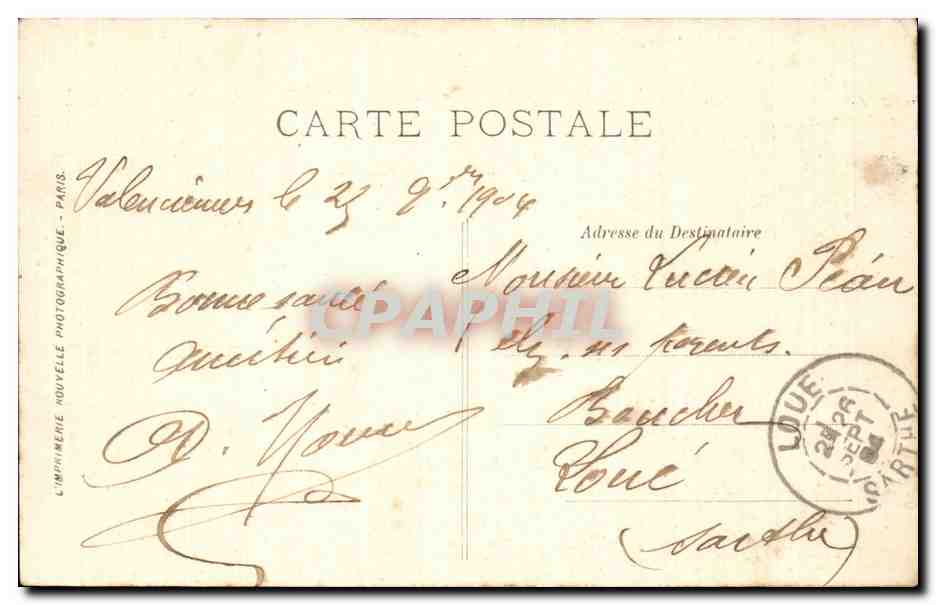 Valenciennes — L'Hôtel-de-Ville — LL. — Verso