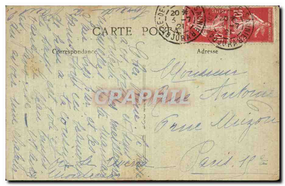 Lons-le-Saunier — Belvédère de Montciel — B. F. Paris — Rückseite