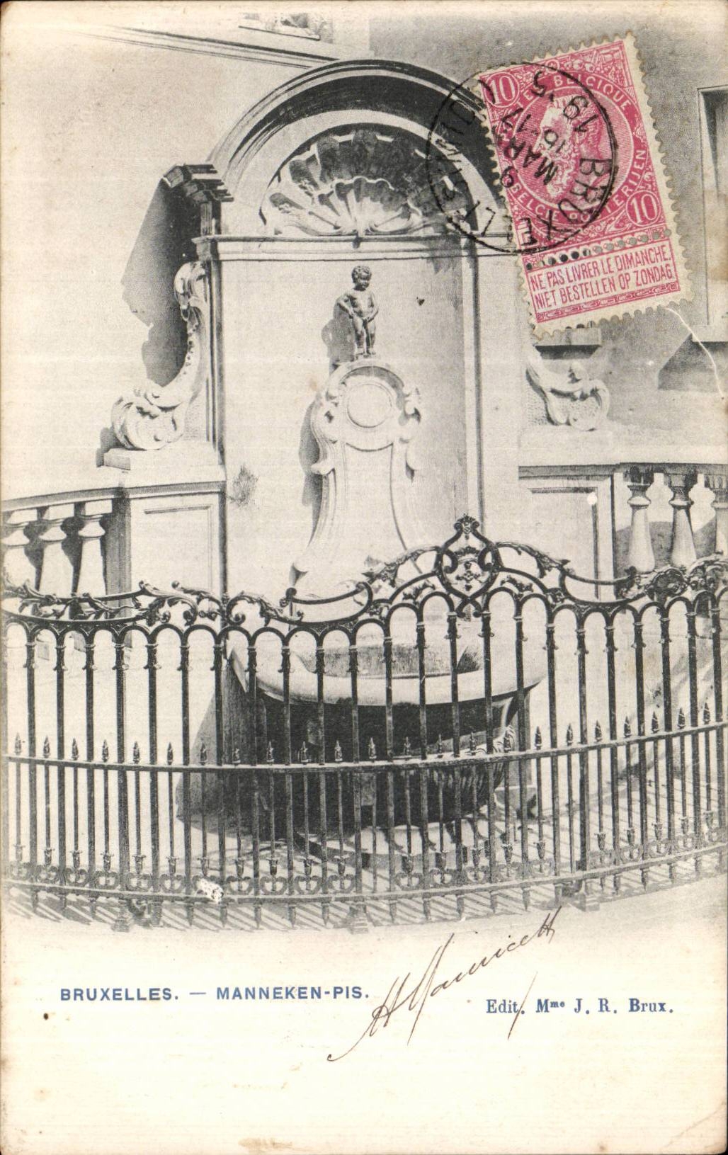 CPA Bruxelles Manneken Pis