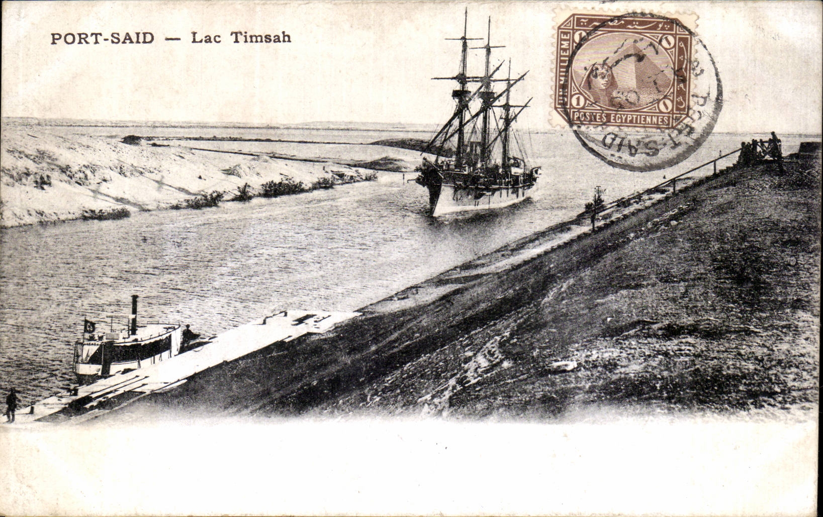 Port-Said — Lac Timmsah — Postes Égyptiennes
