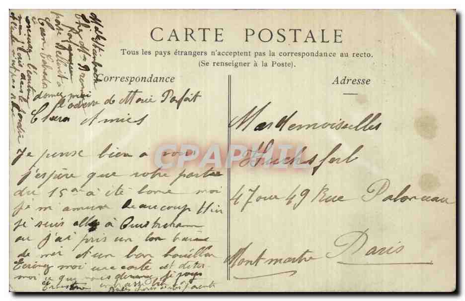 CAEN — Tour des Gens d'Armes, XVIe Siècle (Ancien Manoir de Nollent) — ND. Phot. — Rückseite