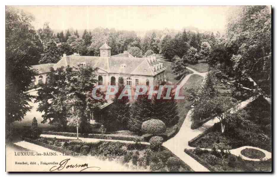 CPA Luxeuil les Bains Interieur du parc Les Thermes