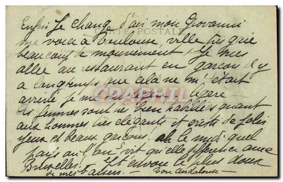 CPA Toulouse Le Capitole et le donjon — Verso