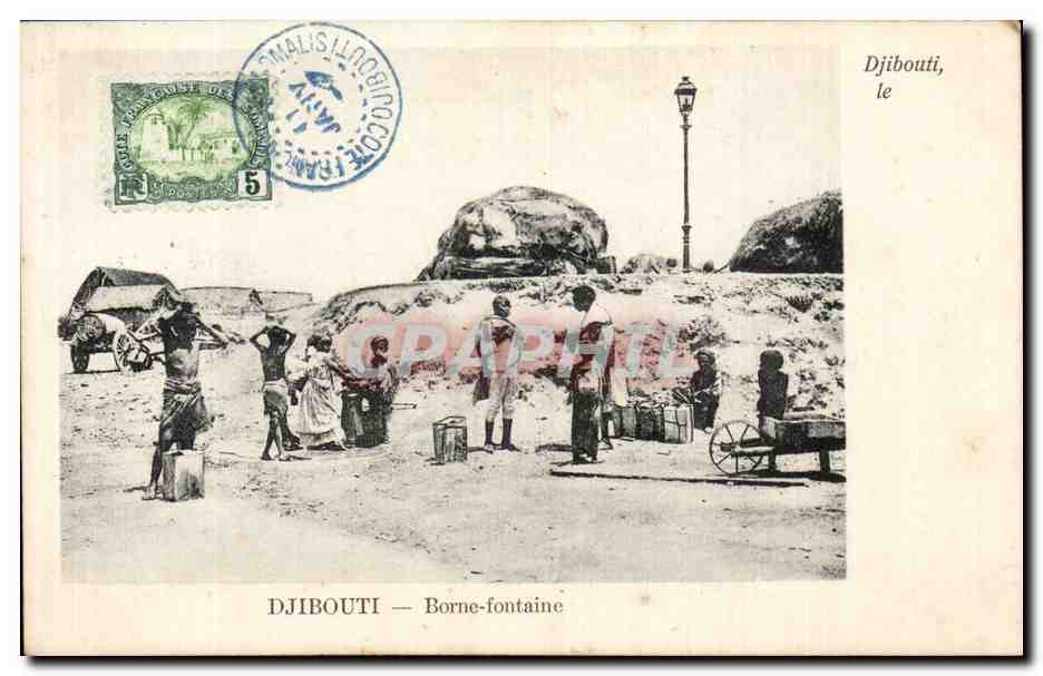 CPA Cote des Somalis Djibouti Borne fontaine