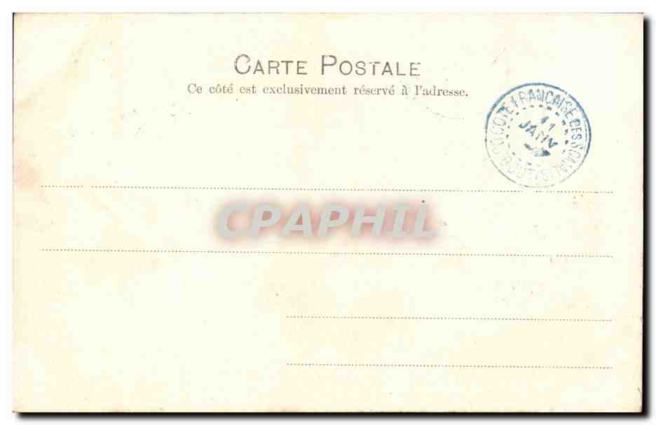 CPA Cote des Somalis Djibouti Borne fontaine — Rückseite