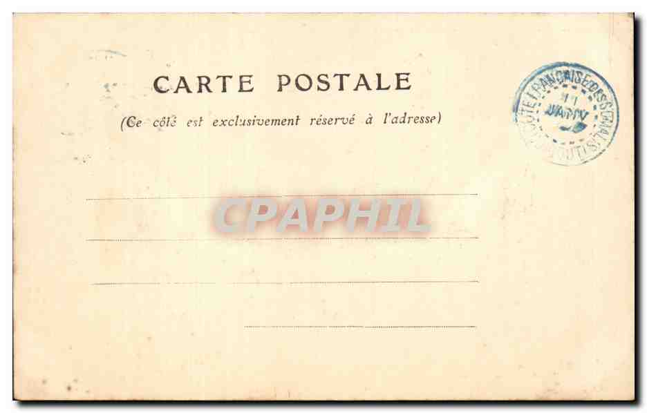 CPA Cote des Somalis Djibouti Un coin de Dire Daoua — Rückseite