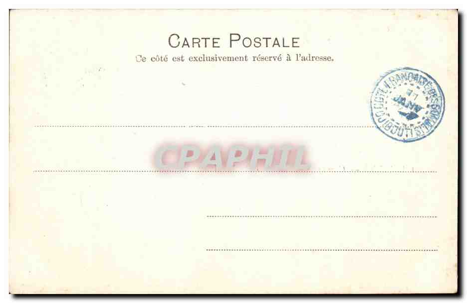CPA Cote des Somalis Djibouti Caravane Route d'Ambouli — Rückseite