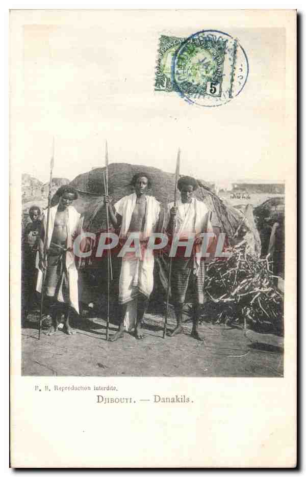 CPA Cote des Somalis Djibouti Danakils