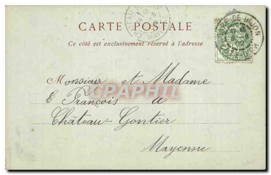 CPA Dijon Portail de l'eglise Notre Dame — Verso