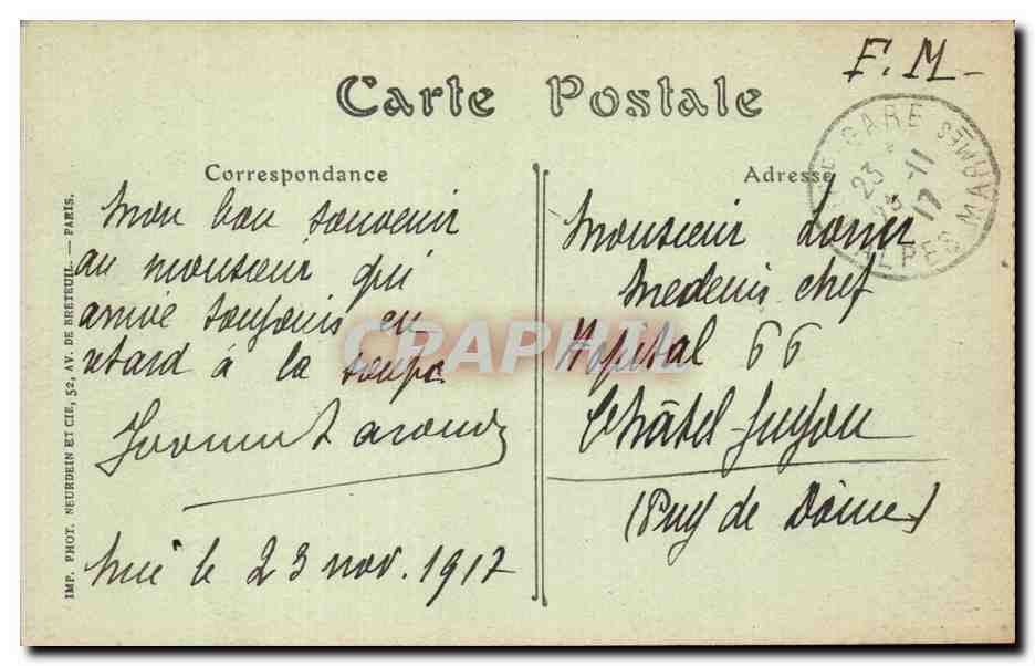 CPA Nice La jetee promenade et la promenade des anglais — Rückseite