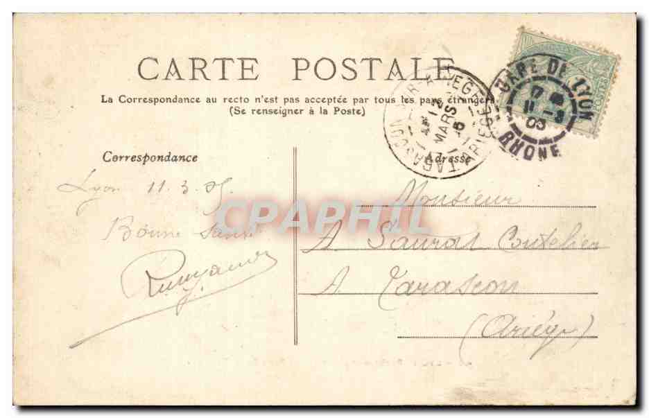 LYON — Porte monumentale du Parc de la Tête-d'Or — éditée par M.L.T. n°40 — Reverso