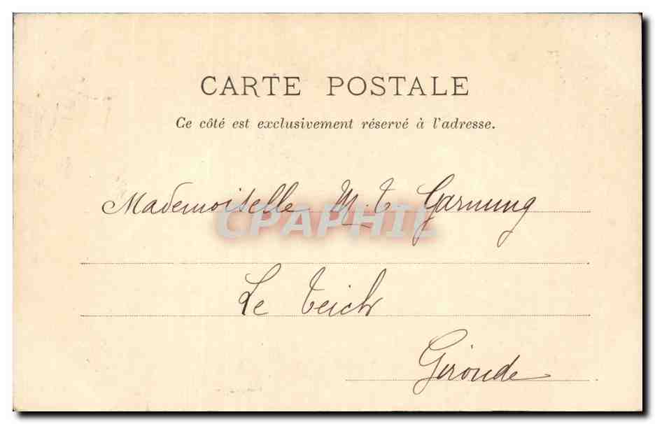CPA Fantaisie Peintre et modele Femm et enfant — Verso