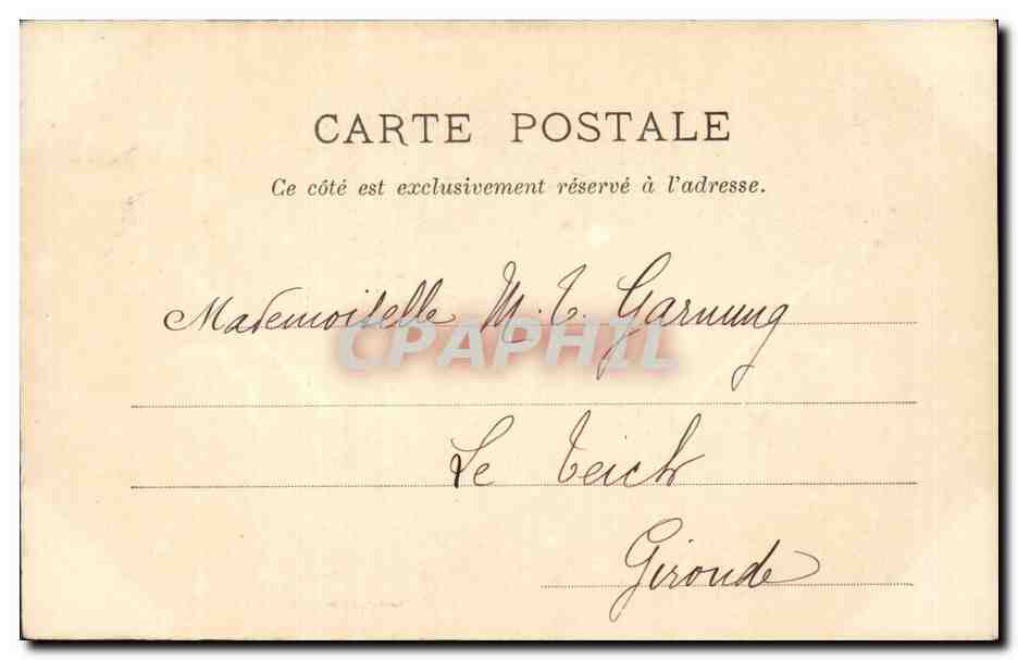 CPA Fantaisie Peintre et modele Femme et enfant — Verso