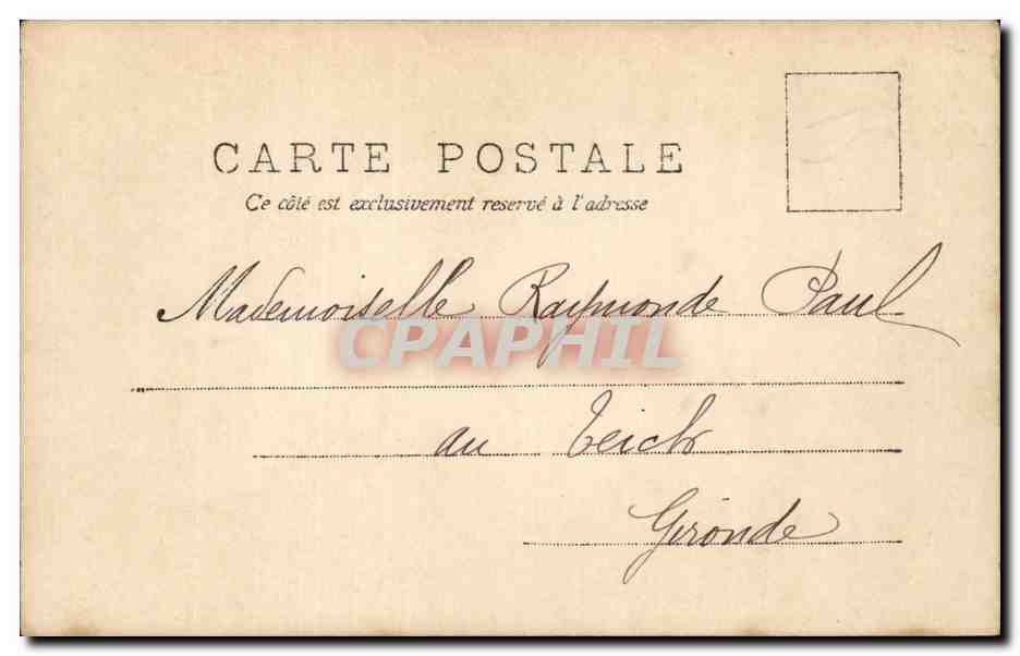 CPA Fantaisie Enfant — Verso