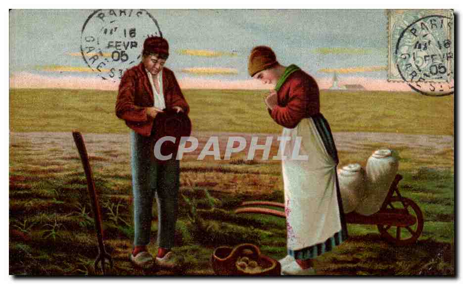 CPA Paysans Millet
