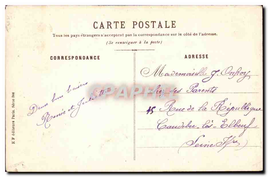 CPA Paysans Millet — Rückseite
