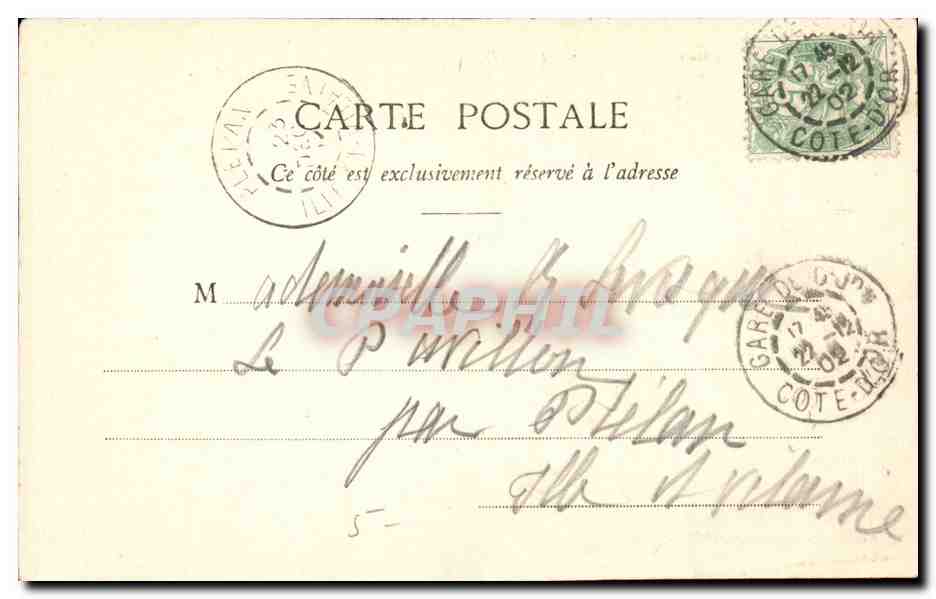 CPA Dijon Palais des Ducs et tour des Etats — Verso