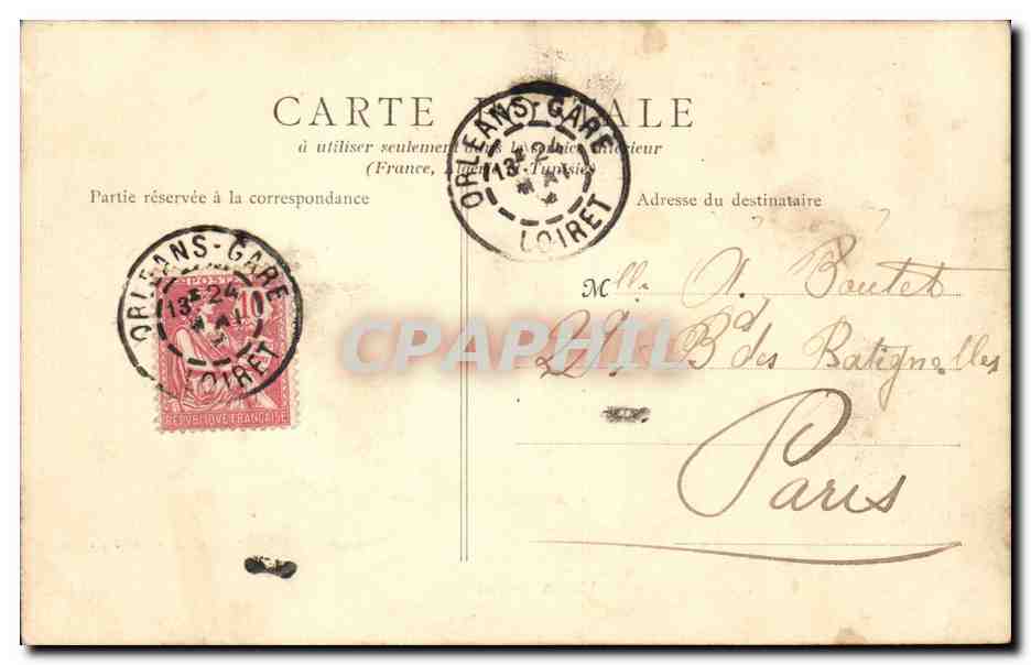 CPA Orleans Vue generale — Verso