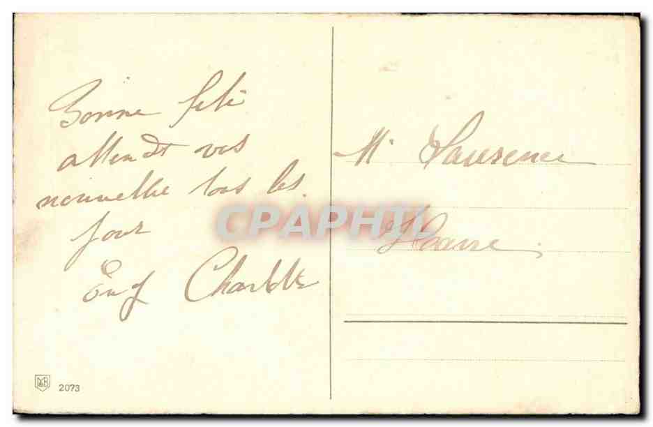 CPA Fantaisie Fleurs — Verso