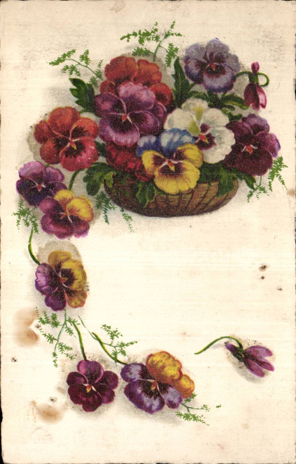 CPA Fantaisie Fleurs