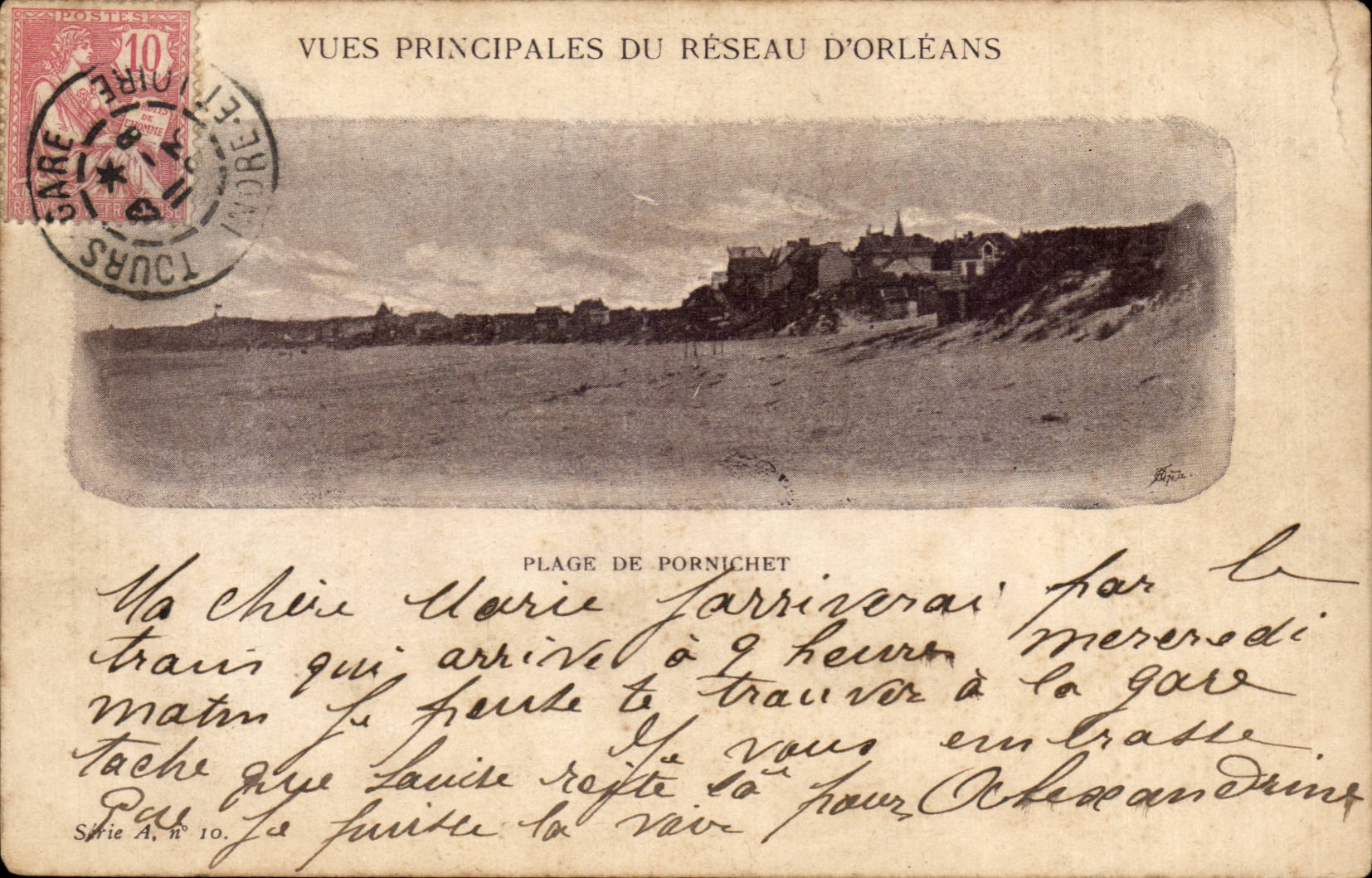 CPA Vues principales du reseau d'Orleans Plage de Pornichet