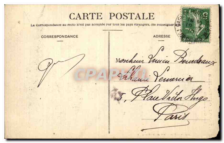Boulogne-sur-Mer — La Cathédrale — E. S. Sévenard, éditeur — Verso